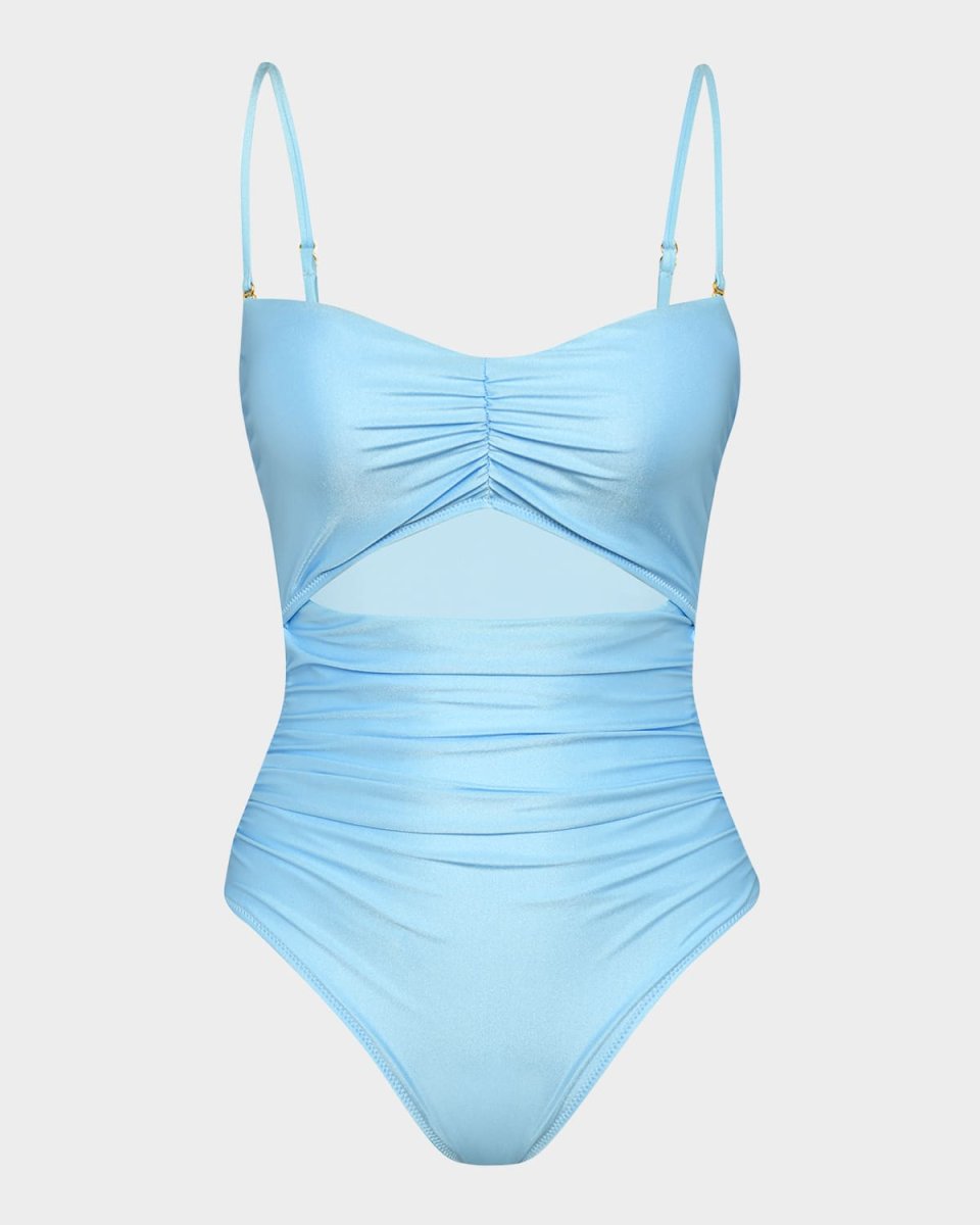 Lily Ruched Cutout One-Piece Swimsuit